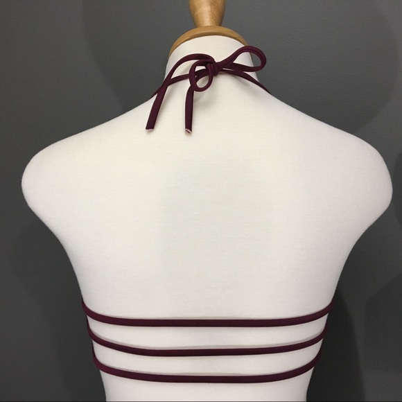 Burgundy bikini top - Picture 4 of 4